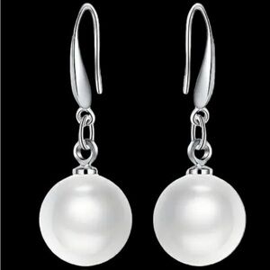 Women’s 925 Sterling Silver Freshwater Hypoallergenic Drop Earrings - NWT
